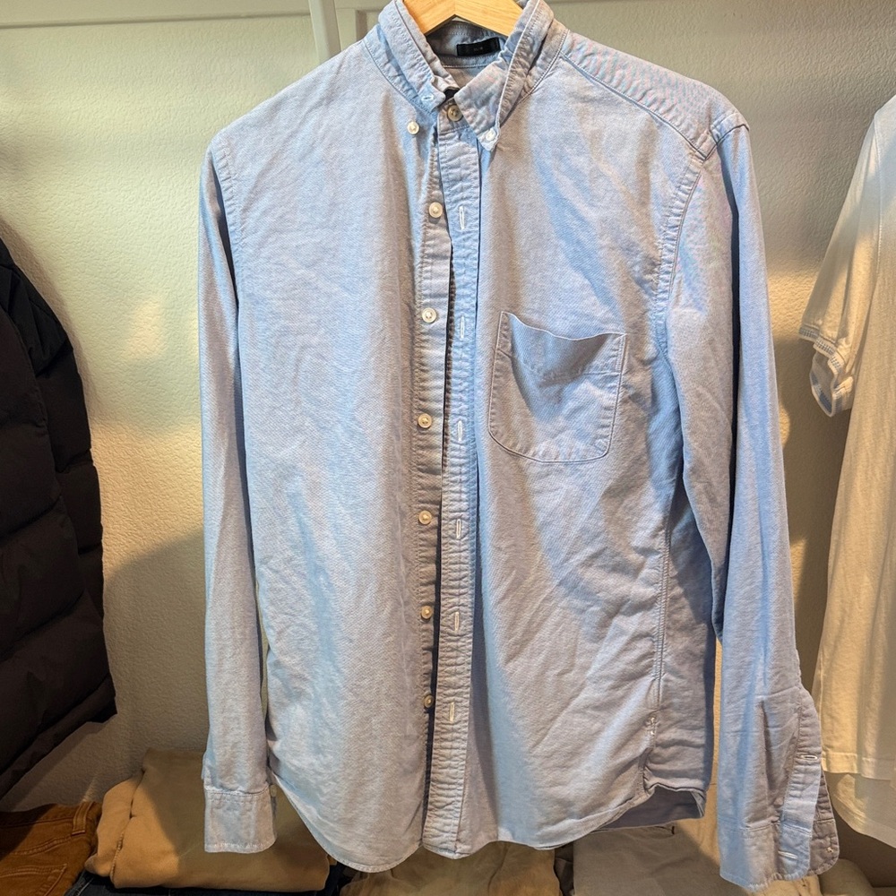 J. Crew Light Blue Casual Button Down Shirt